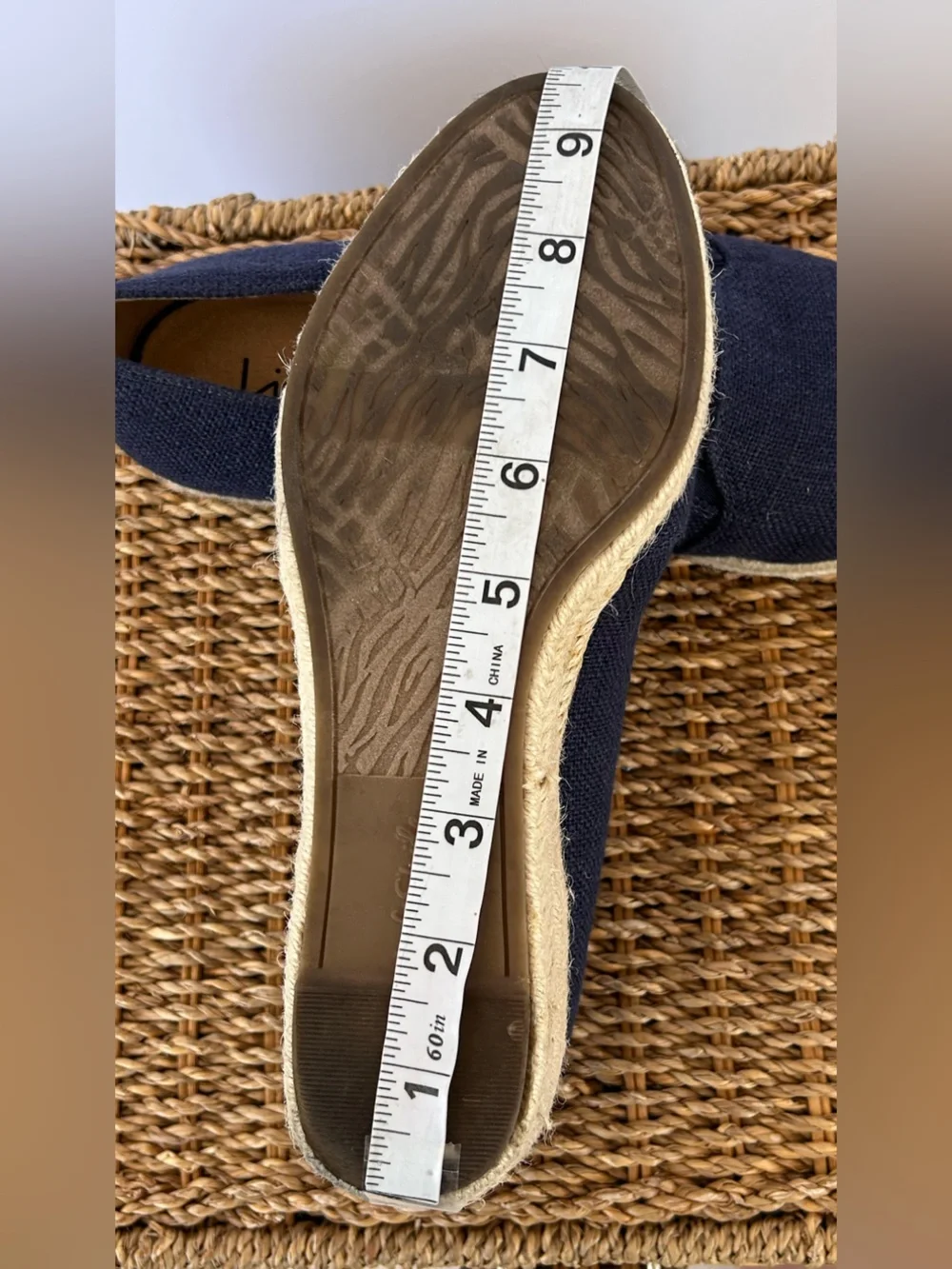 Life Stride Women’s Velocity 2.0 Kamilla Wedge Espadrilles Navy Size 7W